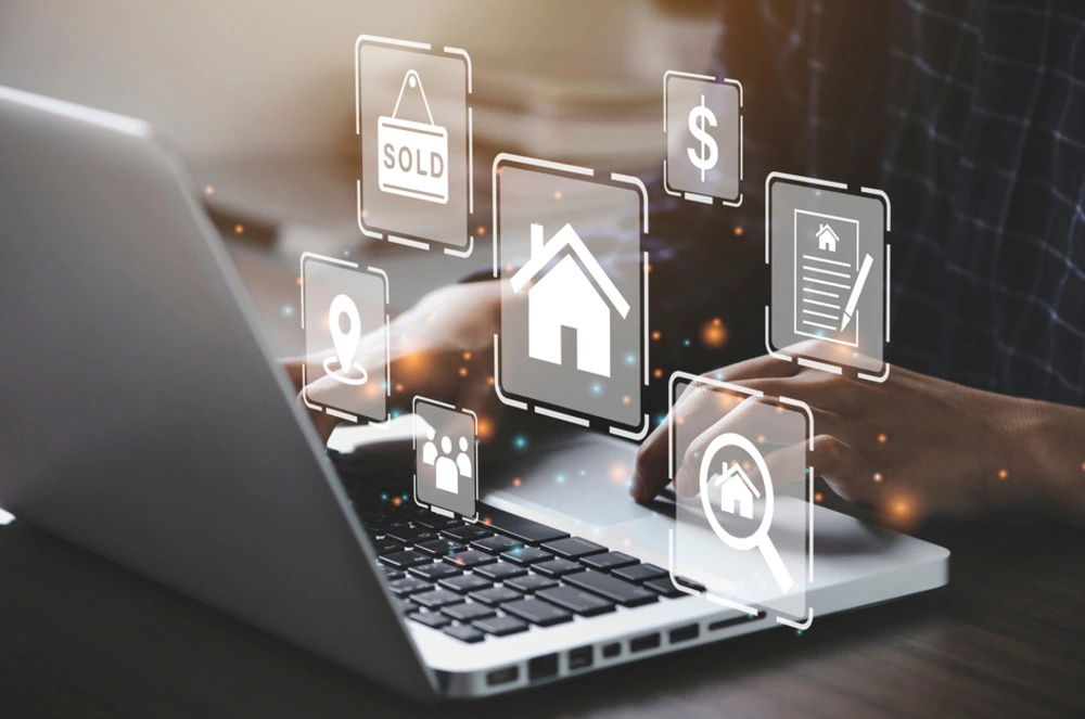 using computer to buy and sell real estate